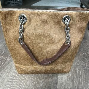 Maurizio Taiuti Leather Calf Hair handbag